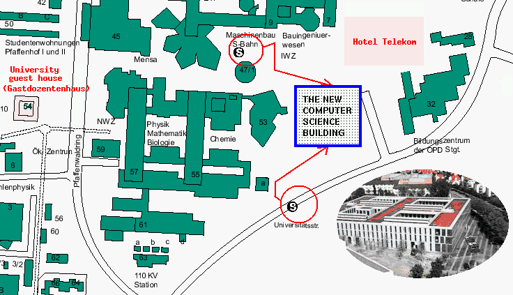 map of area around the building